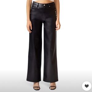 Blanknyc Franklin faux leather wide leg pants